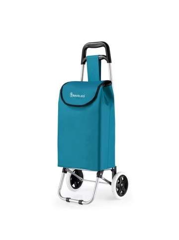 Cheffinger 30L Einkauf Trolley Einkaufswagen Shopping Trolley Tasche in Türkis