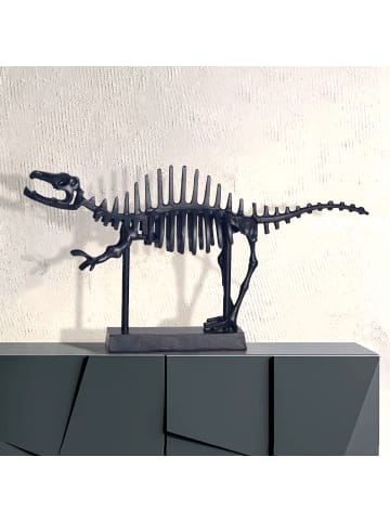 FineBuy Figur in Schwarz / Aluminium / 62x12x33