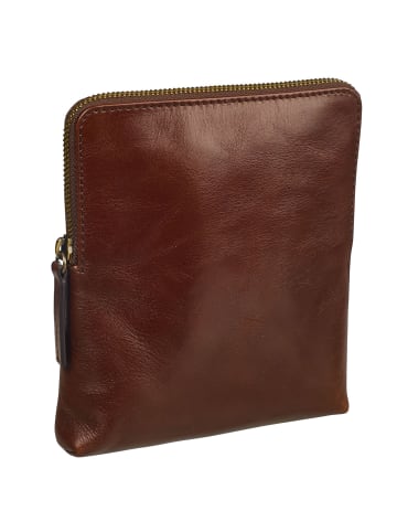 Leonhard Heyden Cambridge Umhängetasche Leder 16 cm rotbraun