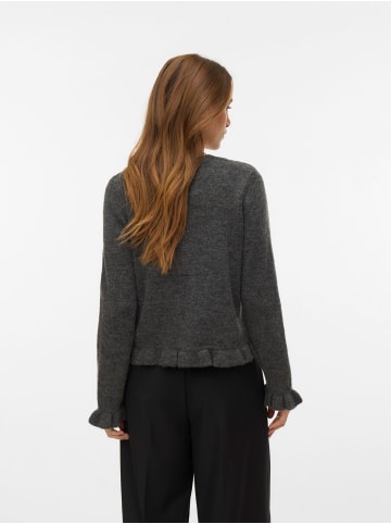 Vero Moda Strickjacke in Dark Grey Melange