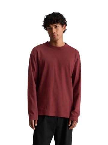 Marc O'Polo DENIM Heavy Weight Longsleeve relaxed in Burgundy