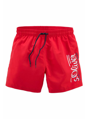 S. Oliver Badeshorts in rot