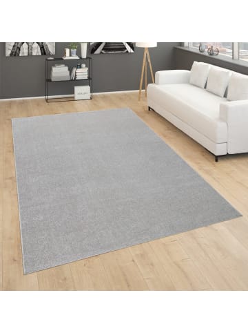 KADIMA DESIGN Waschbarer Teppich waschmaschinenwaschbar Unifarben Küche, Flur in Silber