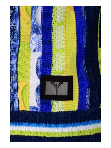 Carlo Colucci Strickpullover Casatta in Navy / Petrol