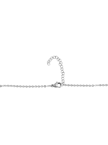 Adeliás Damen Halskette – Ankerkette aus Edelstahl 45 cm in silber