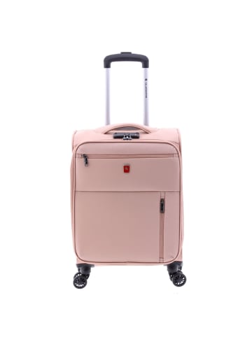 Gladiator 3700 4 Rollen Kabinentrolley 55 cm mit Dehnfalte in pink