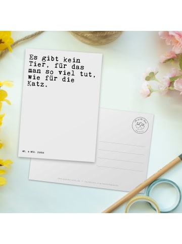 Mr. & Mrs. Panda Postkarte Es gibt kein Tier,... mit Spruch in Weiß