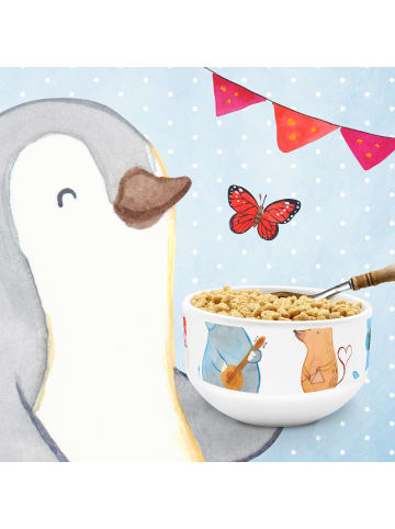 Mr. & Mrs. Panda Müslischale Big Einheit mit Spruch in Weiß