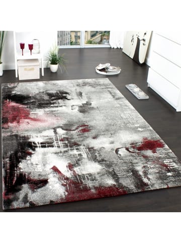 KADIMA DESIGN Teppich Kurzflor Abstrakt Wohnzimmer in Grau