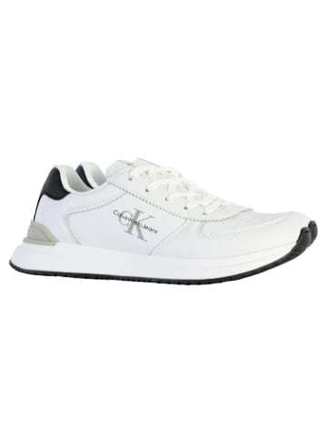 Calvin Klein Junior-Sneaker mit Schnürung: Jeans Low Cut Lace Up Weiß