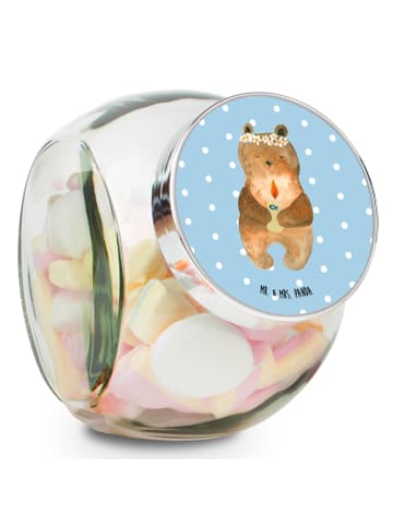 Mr. & Mrs. Panda Lebensmittelbehälter Bär Kommunion ohne Spruch in Blau Pastell