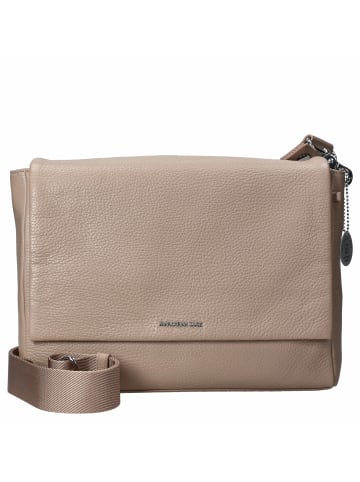 Mandarina Duck Mellow Leather - Umhängetasche 30 cm in warm taupe