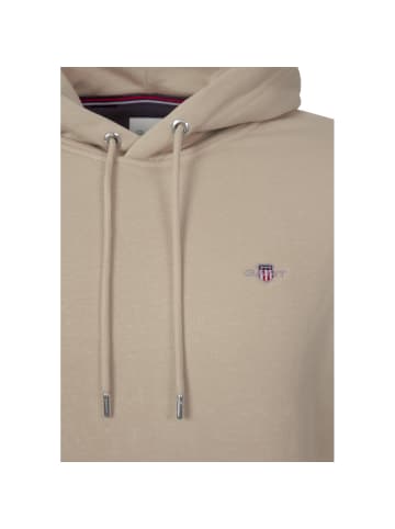 Gant Kapuzenpullover Reg Shield XT in hellbraun