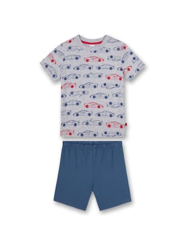 Sanetta Pyjama in Grau/Blau
