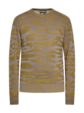 TUFFSKULL Herren Pullover in KHAKI GRAU MELANGE