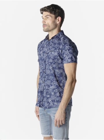 KOROSHI Casual poplin Ã¼berall sommer in blau