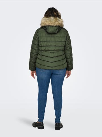 ONLY Carmakoma Stepp Winter Jacke Plus Size Übergröße CARNEW in Grün