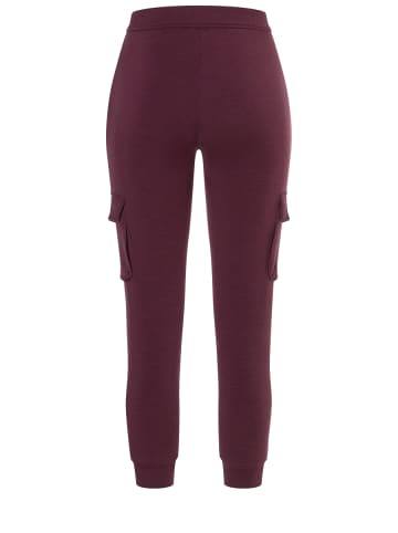 super.natural Merino Hose W CITY CARGO in weinrot