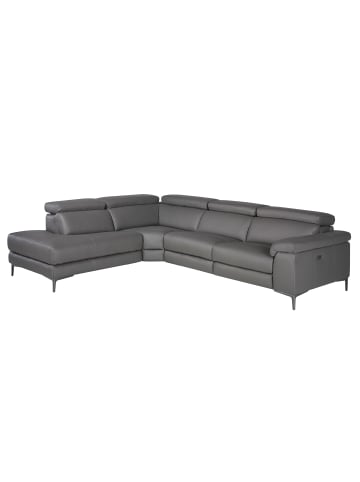 Angel Cerdá Relax-Ecksofa 6112 Chaise Longue Schwarz/Grau – 295x232x97 cm