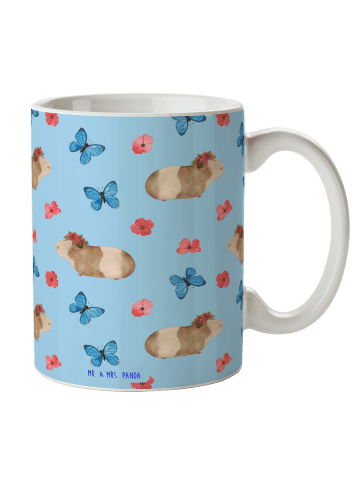 Mr. & Mrs. Panda Kaffeetasse Meerschweinchen Weisheit ohne Spruch in Blau