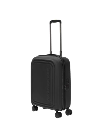 Mandarina Duck Logoduck+ - 4-Rollen-Kabinentrolley 55 cm S (silver) in schwarz