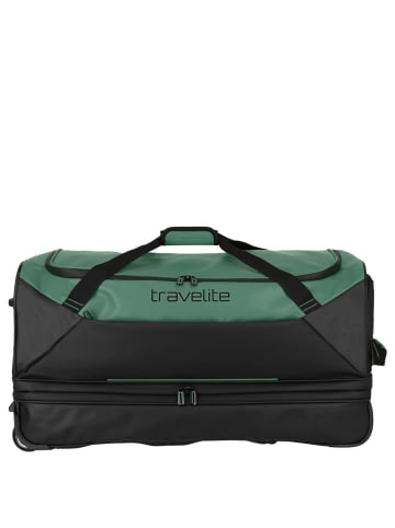 travelite Basics - Rollenreisetasche Plane 98/119L 70 cm erw. (black) in grün