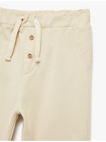KOTON SWEAT BOTTOMS in Beige Gestreift