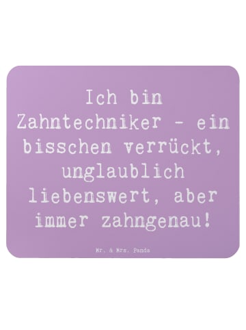 Mr. & Mrs. Panda Mauspad Spruch Zahntechniker Spaß mit Spruch in Lavendeltraum