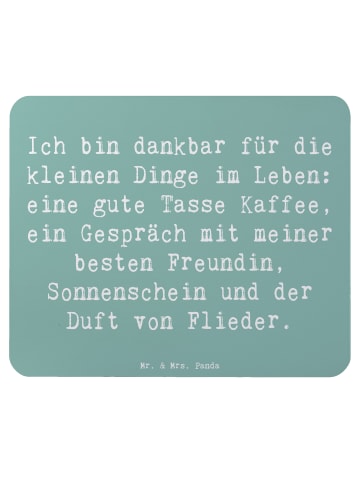 Mr. & Mrs. Panda Mauspad Spruch Dankbarkeit für kleine Dinge mit... in Meeresbrise