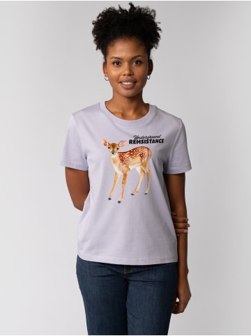 wat? Apparel T-Shirt Underground Rehsistance in Lavender