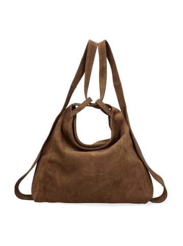 Gave Lux Umhängetasche, die in einen Rucksack umgewandelt werden kann in LIGHT TAUPE