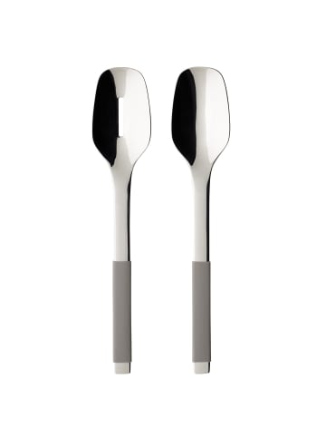 Villeroy & Boch 2er Set Salatbesteck S+ Taupe 31 cm in taupe
