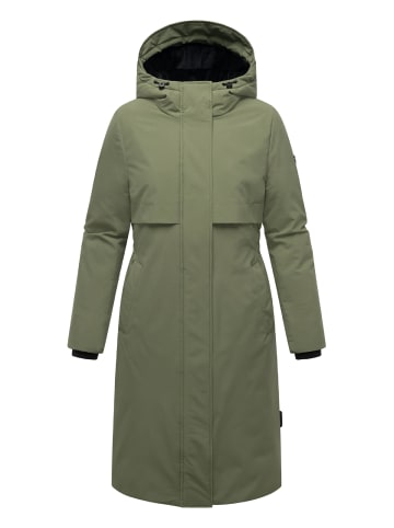Navahoo Wintermantel Eismelodie 14 in Olive Leaf