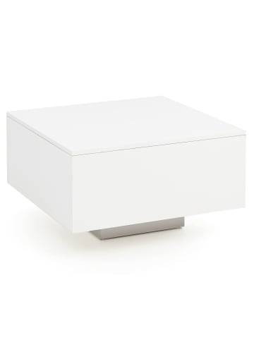 FineBuy Couchtisch in Weiß / Spanplatte / 60x60x35