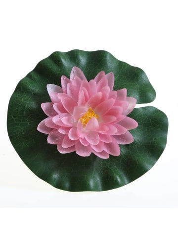 MARELIDA Kunstblume Seerose in rosa - D: 20cm