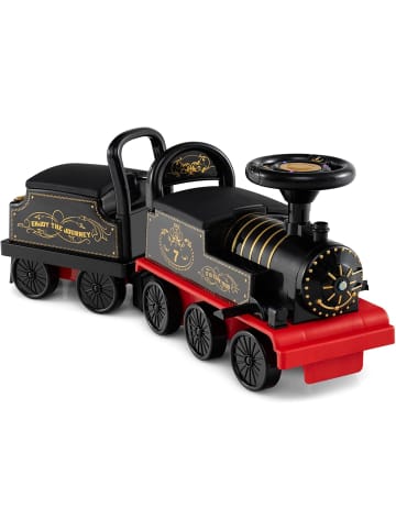 COSTWAY Kinder Elektro Zug mit Waggon ab 18 Monaten in Schwarz