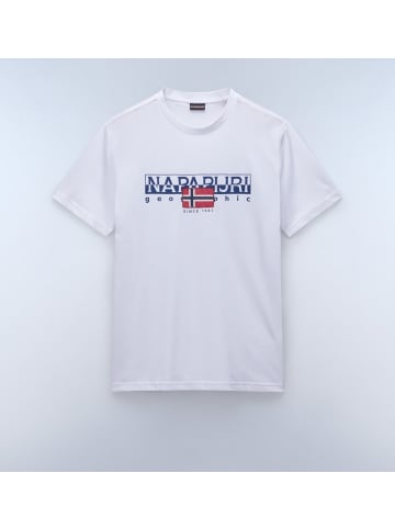 Napapijri T-Shirt "S-Aylmer" in Weiß