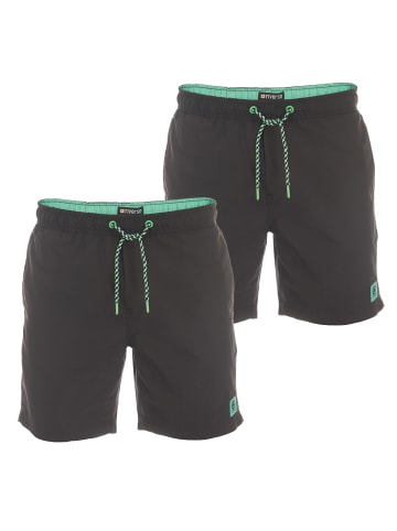 riverso  Short RIVDavid 2er Pack comfort/relaxed in Schwarz