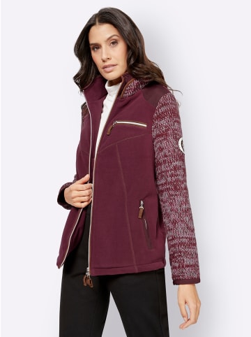 WITT WEIDEN Fleecejacke in beere-meliert