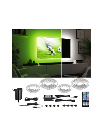 paulmann LED Streifen TV MaxLED 250 RGBW Comfort Sets TV 65 in silber