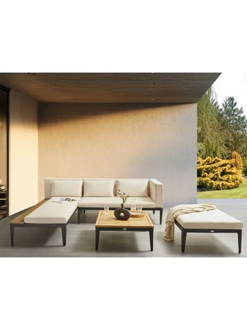 Beliani 3-tlg Lounge Set BRACCIANO in Beige/Schwarz/Braun