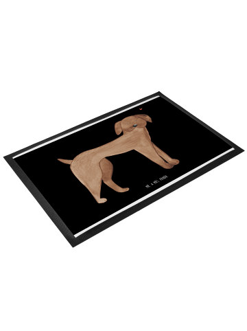 Mr. & Mrs. Panda Schmutzfangmatte Hund Dogge ohne Spruch in Schwarz
