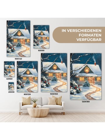 MuchoWow Leinwand Bilder Smaragdgrün