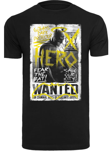 F4NT4STIC T-Shirt DC Comics Batman vs Superman Wanted Poster in schwarz