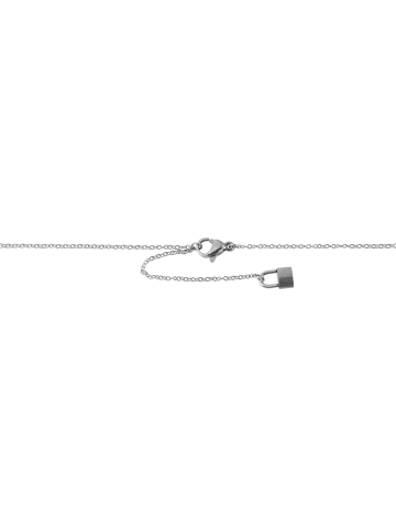 Adeliás Damen Halskette mit Anhänger – Herz aus Edelstahl in silber
