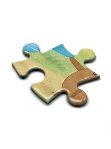 Mr. & Mrs. Panda Puzzle Kaffee Bohne Design mit Spruch in Weiß