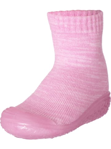 Playshoes Kinder Hausschuh "Hausschuh gestrickt" in Rosa