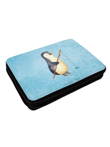 Mr. & Mrs. Panda Federmäppchen Pinguin Angler ohne Spruch in Eisblau