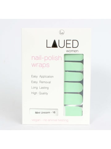 VARGU LAUED vegane Nagelfolien solid green in Mint Unicorn