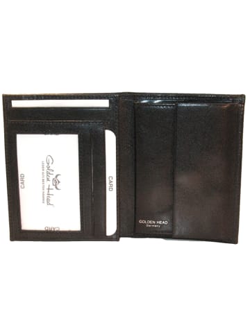 Golden Head Colorado Geldbörse RFID Leder 9 cm schwarz